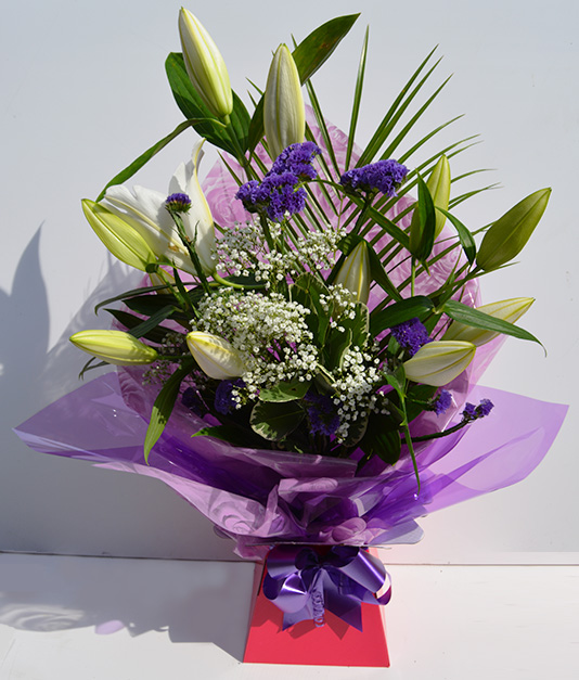 Simply Flowers Hand Tied Lilies Selection 2
