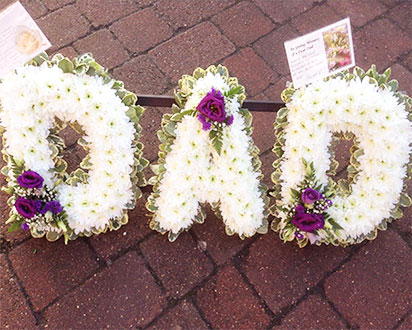 Lettered Floral Tribute 3 (Dad)