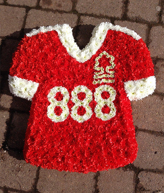 Nottingham Forest Funeral Flowers Tribute