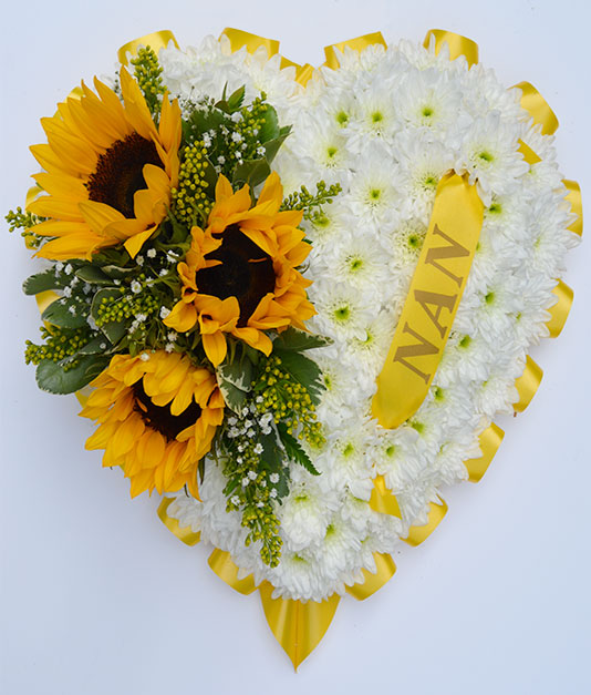 Personalised Solid Hearts Funeral Tribute 2