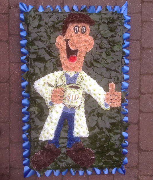 Bespoke Floral Tribute - Tetley Tea Man