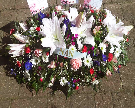 Casket Top Mixed Flowers 2