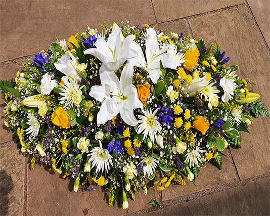 Casket Top Mixed Flowers 1
