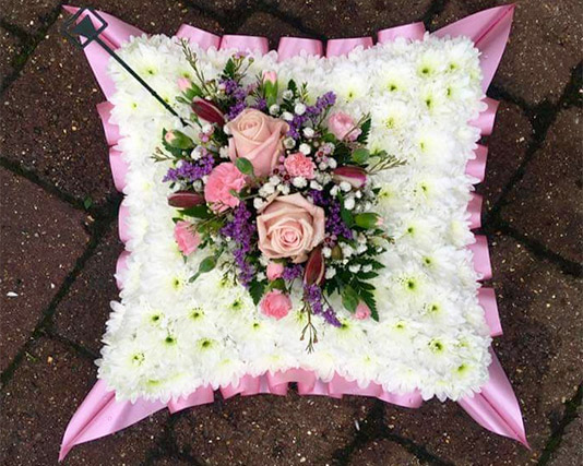 Blue Floral Cushion