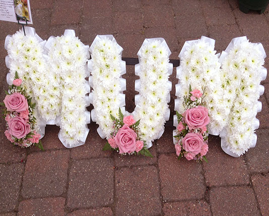 Lettered Floral Tribute 1 (Mum)