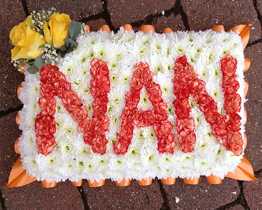 Personalised Plaque with names written in (Nan)