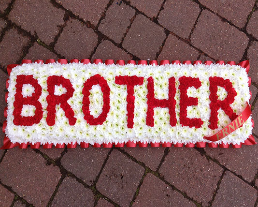 Personalised Plaque with names written in (Brother)