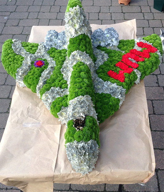 Plane 2 Bespoke Funeral Tribute