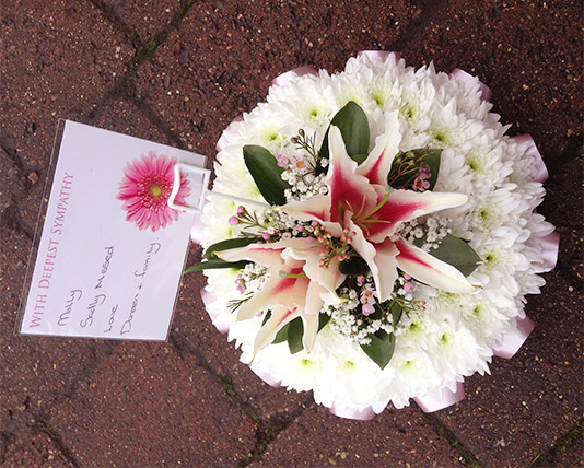 Posy Posy Pad 3 Funeral Tribute
