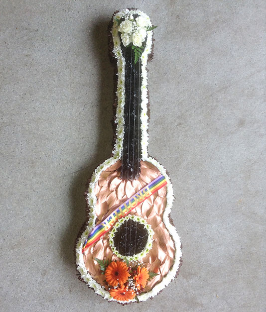 Guitar Bespoke Flowers Design