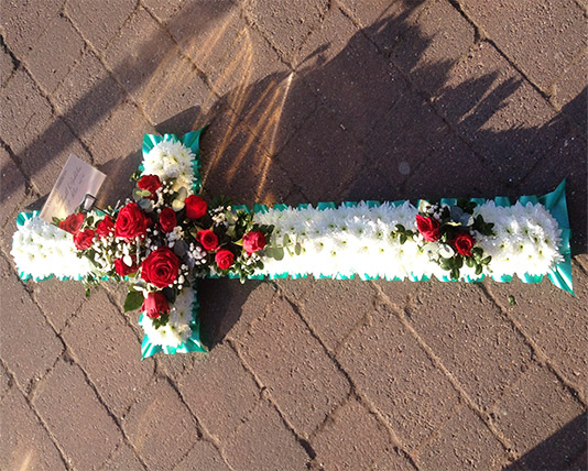 Traditional Cross Funeral Tribute