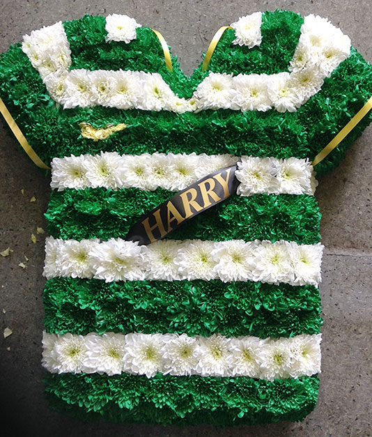 Football T-Shirt Bespoke Flowers Design