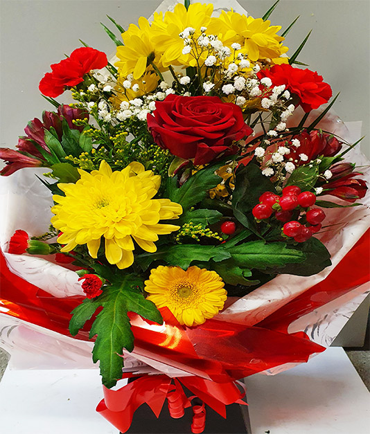 Valentines Flowers - Hand Tied Mix