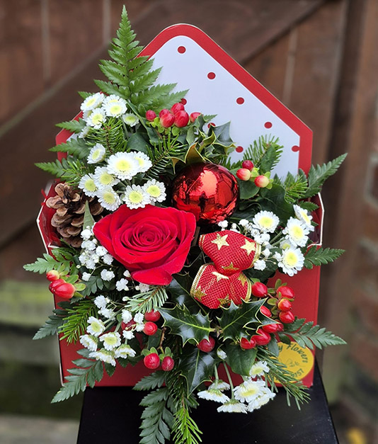 Christmas Envelope Flowers