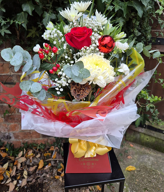 Christmas Flowers - Seasonal Hand Tieds